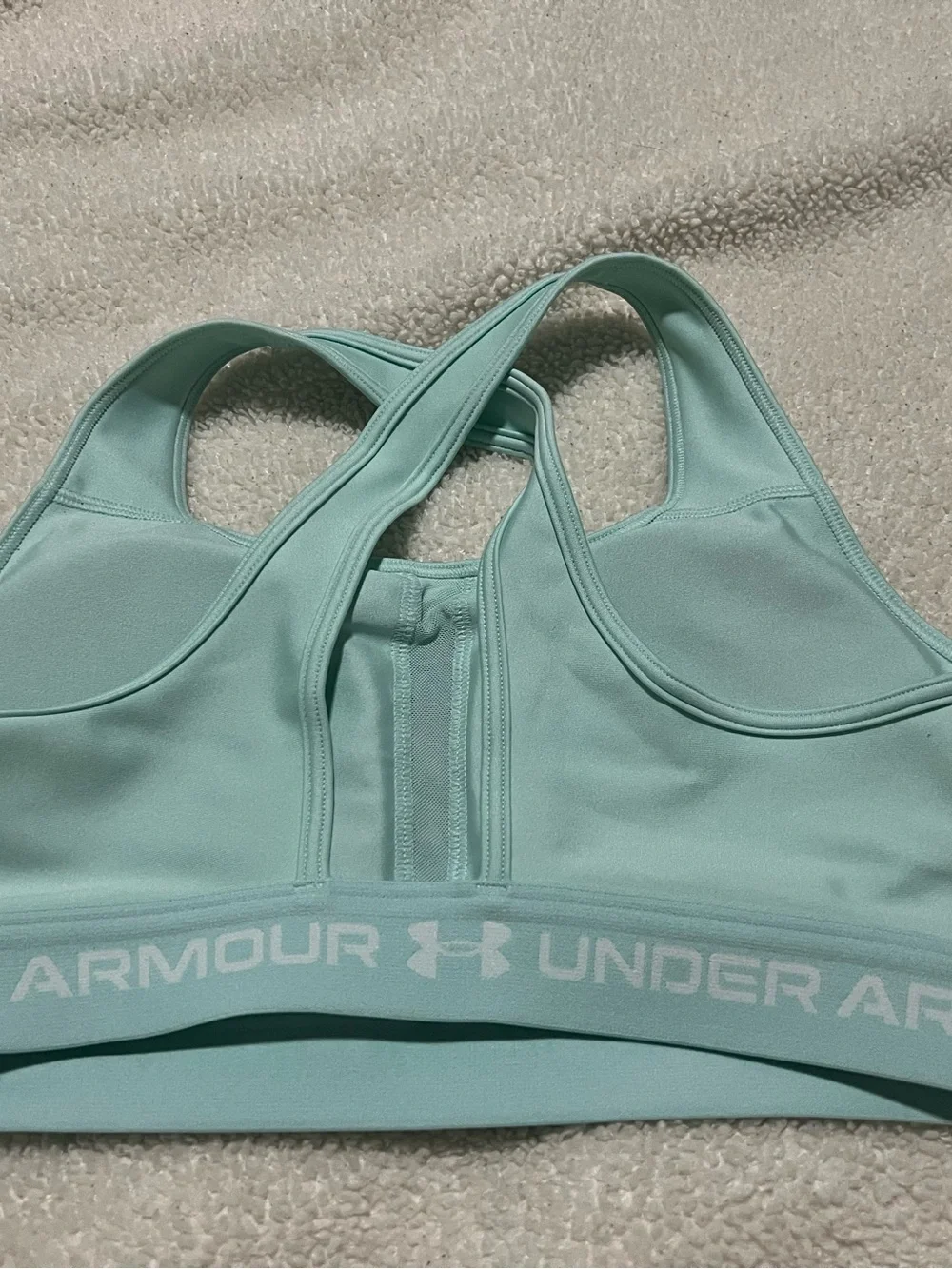 Under Armour Light Mint Crossback Sports Bra